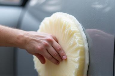 Waxing a car's exterior